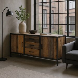 meble ze starego drewna, komoda loftowa, meble rustykalne, industrialne,